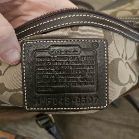 Coach Soho Suede Leather Brown Shoulder Bag EUC - Picture 9 of 11